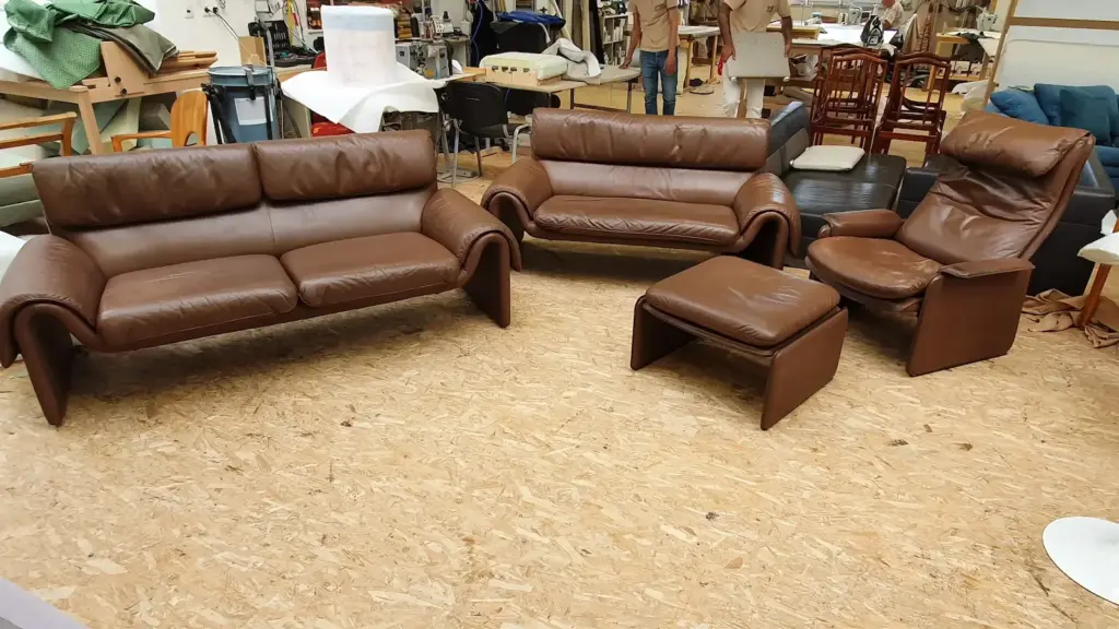 DeSede Garnitur cognac vorher